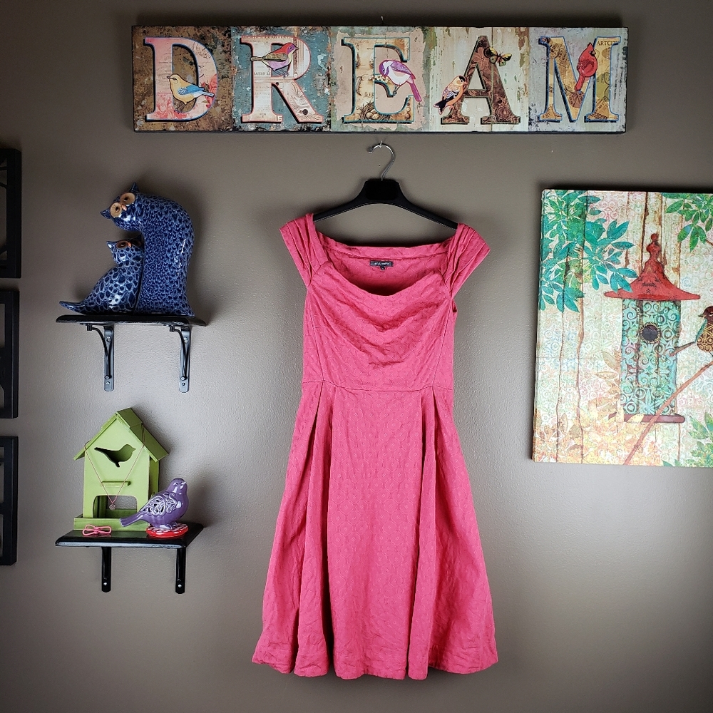 emily & fin MODCLOTH off shoulder swing DRESS